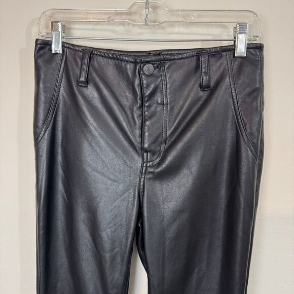 FREE PEOPLE | Level Up Vegan Slit Bootcut Pants | 29 | we the free | black pleat - Picture 7 of 14